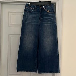 Madewell Wide Leg cropped jeans